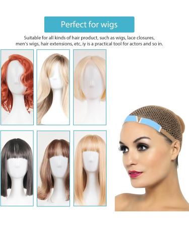 Prasacco 60 Pieces Wig Tape for Lace Wigs Double Sided Waterproof Lace Wigs Adhesive Lace Front Wig Tape Hair Extension Tape Clear Wig Tape for Lace Wigs Wig Lace Tape for Wigs Hair Extension(Blue) - Buy Online on GoSupps.com
