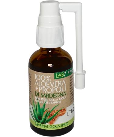 Lab7 Immunal Throat Spray Propolis in Aloe Vera 100 Sardinia 30ml - Buy Online on GoSupps.com