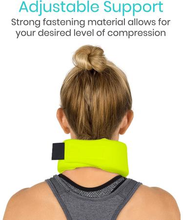 Morsa UK Foam Cervical Collar Neck Brace - Soft Support for Pain Relief in Spine - Medical Grade Brace for Disc Hernia & Osteoarthritis - Neon Green (Size S) - Ideal for Sleep - Buy Online on GoSupps.com