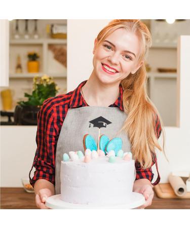 VALICLUD 24pcs graduation decorations class of 2023 graduation cap decorations toothpicks Cake Decor happy graduation congrats grad cupcake topper graduation 2021 mini Wooden cocktail Black - Buy Online on GoSupps.com