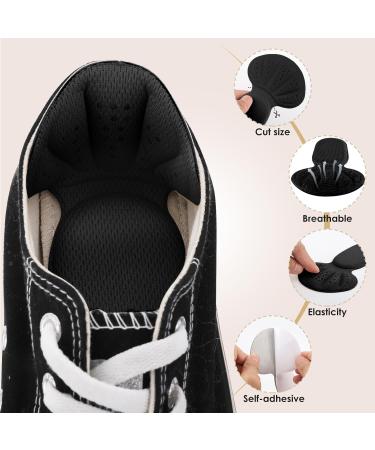 Sibba Sponge Heel Cushion Inserts | Self-Adhesive Heel Grips for Big Shoes | Anti-Blister Thick Pads - Black & Grey - Buy Online on GoSupps.com
