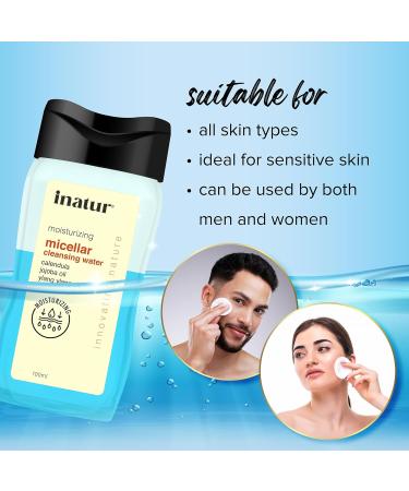 Jojoba Oil Micellar Cleansing Water for Makeup Removal - 100ml | International Shipping Available - Buy Online on GoSupps.com