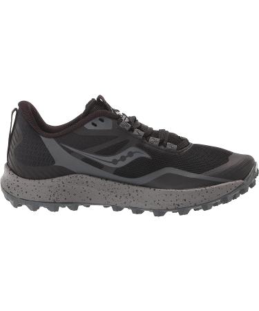 Saucony Peregrine 12 Trail Running Shoe - Women's Size 7, Black/Charcoal - Buy Online on GoSupps.com