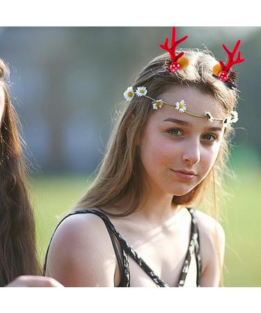 Reindeer Antler Hair Clips - Cute Reindeer Antler Hairpin Reindeer Antlers Hair Clips Deer Headband Antlers Headdress Hairpin For Puchen #5 Pine Cone Clamp - Buy Online on GoSupps.com