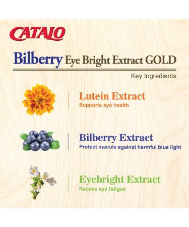 Bilberry Eyebright Extract Gold - for Fatigue & Blurry Vision - Eye Vitamins with Bilberry Lutein and Zeaxanthin Supplements for Eye Clarity -Halal - 60 Capsules - Buy Online on GoSupps.com