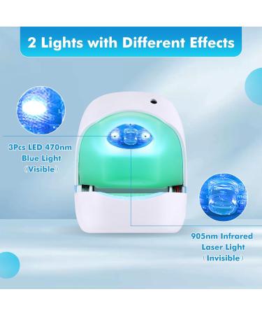 VENDELLA Nail Fungus Laser Treatment Device Portable Light Therapy Fungus Nail Treatment Toenail Fungus Treatment with Blue & Infrared Light Home-Use for Damaged Discolored Thickened Fingernails - Buy Online on GoSupps.com