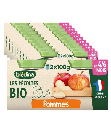 Bl dina - Les R coltes Bio Pommes D s 4/6 mois 24x100g