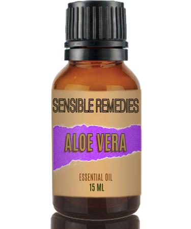 Sensible Remedies Aloe Vera Oil 100% Pure and Natural Distilled 15 mL (0.5 fl oz)