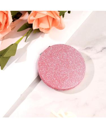 Dimeho Travel Makeup Mirror - Portable Mini Pocket Mirror, Double-Sided 2X/1X Magnifying Compact Cosmetic Mirror, Folding Handheld Mirror for Purses Travel (Pink) - Buy Online on GoSupps.com