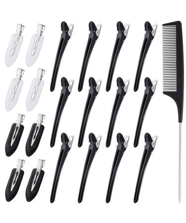 20 Pieces Seamless Hair Clip Hair Clips Hairdressing Supplies Hair Clips with Comb Hairdressing Accessories for Hair Styling - Buy Online on GoSupps.com