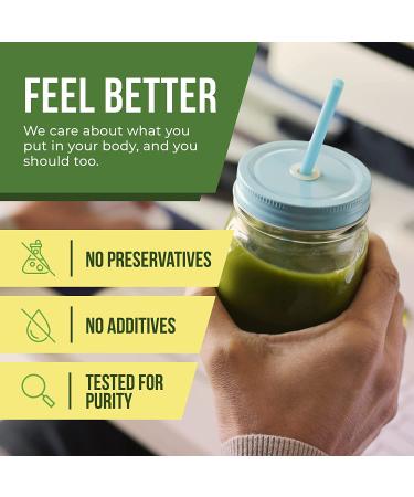 Organic Muscle Superfood Greens Powder - USDA Certified | Supports Gut Health, Energy & Weight Management | Vegan, Keto, Non-GMO | Lemon Flavor | 30 Servings - Buy Online on GoSupps.com