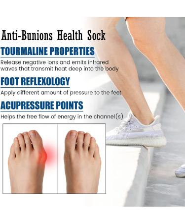 ERGOic Bunion Relief Socks - Anti-Bunion Health Socks for Women and Men - Bunion Corrector Toe Align Socks (Black 5 Pairs) - Buy Online on GoSupps.com