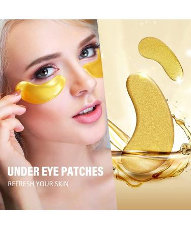 Xhoon 24K Gold Under Eye Patches - 20 Pairs Amino Acid & Collagen Eye Mask for Dark Circles and Puffiness | Face Care Beauty & Personal Care - Buy Online on GoSupps.com