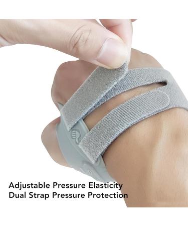 CMC Thumb Brace for Osteoarthritis | Thumb Stabilizer Support for Pain Relief Adjustable for Men & Women (Large Gray - Buy Online on GoSupps.com