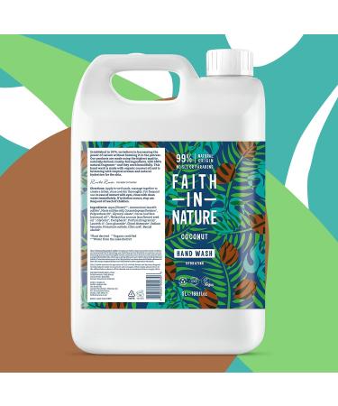Faith In Nature Coconut Hand Wash 5L Refill - Hydrating, Vegan & Cruelty Free - Buy Online on GoSupps.com