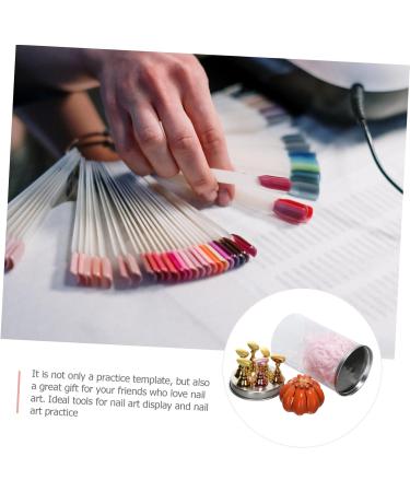 Beavorty 1 Set nail holder nail base stand nail practice base manicure practice bracket nail art nail tip practice holder pedicure stand nail tip stand pumpkin magnet Metal Japanese - Buy Online on GoSupps.com