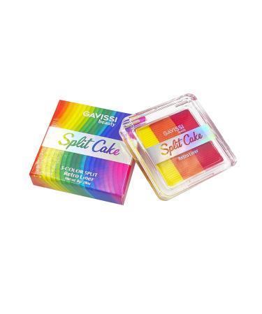 Gavissi Beauty Retro Liner Face & Body Paint Palette - Fire 3 Color Split Cake, Water Activated Eyeliner for Professional SFX Makeup - Buy Online on GoSupps.com