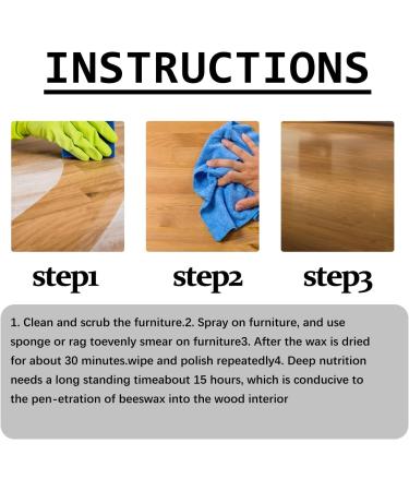 Natural Micro-Molecularized Beeswax Spray Molecularized Beeswax Spray Beeswax Furniture Polish Bees Wax Furniture Polish and Cleaner Original Beeswax Furniture Polish (5Pcs) - Buy Online on GoSupps.com