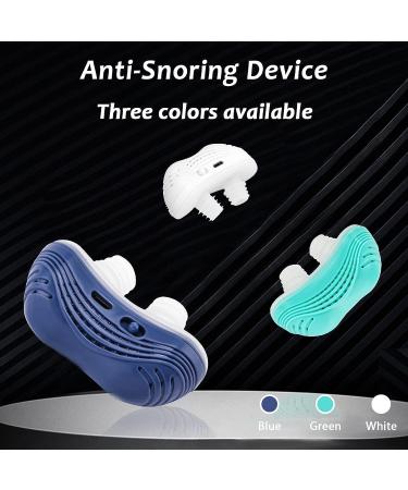 Smart Throat Anti-Snoring Device | Adjustable Snoring Stopper Aid with Double Eddy Current Fan | Improved Nighttime Sleeping | White - Buy Online on GoSupps.com