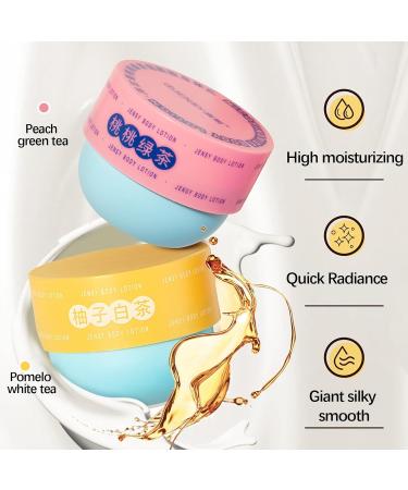 Buy Vegan Peach Jelly Soothing Gel Lotion | Moisturizer with Nicotinamide & Peach Green Tea | Nourishing Body Milk & Butter Cream International Shipping Available - Buy Online on GoSupps.com