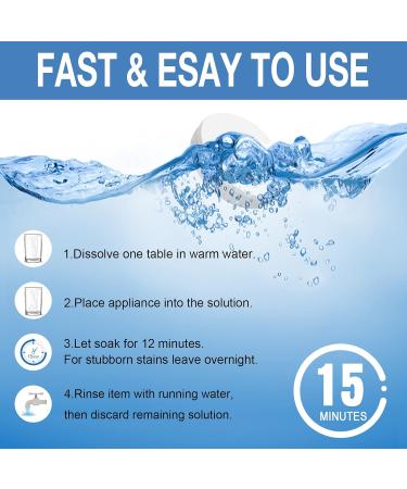 EZGO Retainer Cleaner Tablets Denture Cleaning Tablets for Remove Stains Bad Odor Cleaning Mouth Guard Night Guard and Removable Dental Appliances in 3 Minutes 120 Tablets - 4 Months Supply 120 Count (Pack of 1) - Buy Online on GoSupps.com