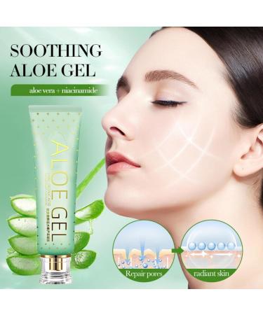 Natural Aloe Vera Gel for Face Pure Aloe Vera Gel Aloevera Gel for Skin Soothing Aloe Vera Face Gel for Women & Men Aloe Vera After Sun Body Face Care for Sunburn Repair Scars Restoring 160g - Buy Online on GoSupps.com