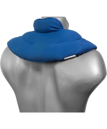 Buy Gentian Blue Neck Horns with Stand-Up Collar | Organic Fabric Cherry Core Warming Pillow - Comfortable Neck Warmer - Buy Online on GoSupps.com