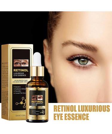 Retinol Eye Serum for Dark Circles & Puffy Eyes - Anti-Aging Cream to Reduce Wrinkles & Hydrate Skin - Suitable for All Skin Types - Buy Online on GoSupps.com