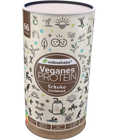 Vegan Protein Chocolate 1000g | 12 Plant-Based Protein Sources | Soy & Gluten-Free | Premium Quality from Lake Constance Germany - Buy Online on GoSupps.com