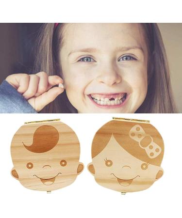 GeekerChip Girls Baby Teeth Storage Box - Italian Version | Memory Organizer for Milk Teeth/Umbilical Cord/Lanugo - Buy Online on GoSupps.com