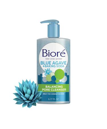 Bior Daily Blue Agave + Baking Soda Balancing Pore Cleanser 6.77 fl oz - Gentle Exfoliating Liquid Cleanser for Combination Skin - Buy Online on GoSupps.com
