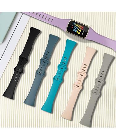 Surundo Slim Band Compatible with Fitbit Charge 5 - 8 Pack Silicone Replacement Bands for Men and Women - Buy Online on GoSupps.com