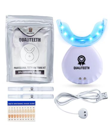 Teeth Whitening Kit for White Teeth | Tooth Whitening Kit with LED Light | 2 Teeth Whitening Pens LED Mouthpiece | 35% Carbamide Peroxide Whitening Gel | Professional Oral Product