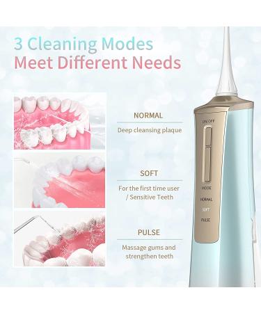 Rechargeable Cordless Water Tooth Flosser - Portable Oral Irrigator with 3 Modes & 5 Jet Tips, IPX7 Waterproof for Home & Travel - Buy Online on GoSupps.com