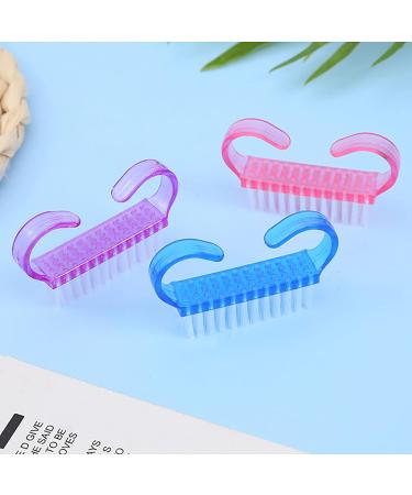 4Pcs Nail Cleaning Brushes for DIY Home Salon Nail Art - Plastic Nail Scrubber Hand Scrubbing Brush - Buy Online on GoSupps.com