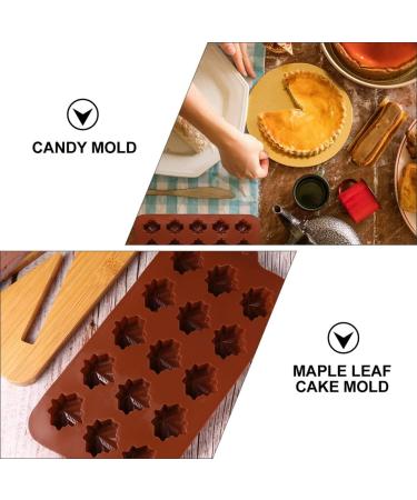 OUNONA 3pcs Maple Leaf Mold Leaf Silicone Candy Bath Molds Chocolate Candy Leaf Shape Fondant Mold DIY Maple Chocolate Mold Confectionery Fall Chocolate Candies 3D Mousse Silica Gel - Buy Online on GoSupps.com