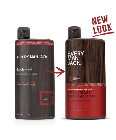 Every Man Jack Nourishing Cedar + Red Sage Body Wash - 24oz 2 Bottles - Buy Online on GoSupps.com