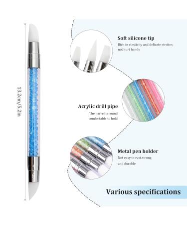 5-Piece Silicone Nail Brush Set | Double-Headed DIY Manicure Tool for Nail Art Painting & Designing | Reusable Nail Art Pen - Buy Online on GoSupps.com