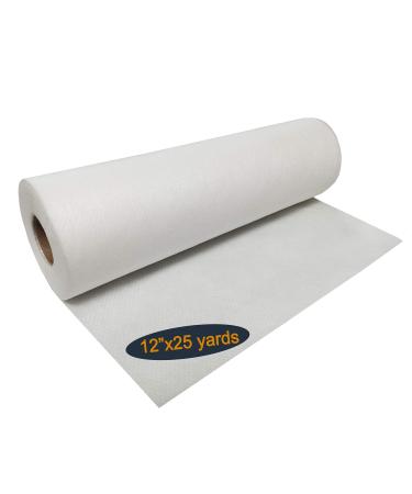 HimaPro No Show Cutaway Invisible Mesh Machine Embroidery Stabilizer Roll - Light to Medium Weight 1.8 Ounce(12 inch x 25 Yard) - Made of Embossed Nylon