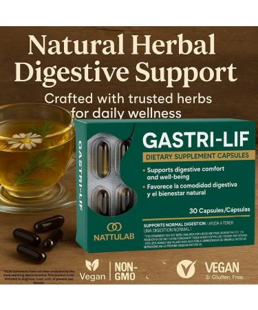 GASTRI-LIF 30 Capsules Herbal Dietary Supplement Cuachalalate Cancerina Chamomile Lemongrass & More Traditional Herbal Blend for Digestive Support Natural Non-GMO - Buy Online on GoSupps.com