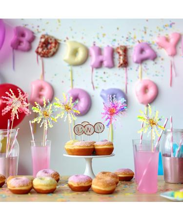 25Pcs Foil Firework Cupcake Toppers Sparkle Tinsel Cupcake Toppers Foil Fringe Birthday Cake Toppers Fringe Firework Shape Cake Decoration Cocktail Fruit Toothpicks Cake Flowers Toppers Decoration - Buy Online on GoSupps.com