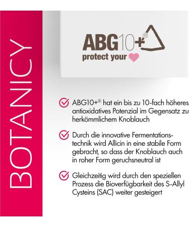Premium Botanicy Vital High-Dose Garlic Capsules ABG10+ | Best Bioavailability for Heart & Vessels | 60 Capsules Monthly Pack - 30g - Buy Online on GoSupps.com