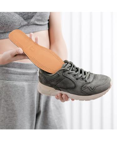 MAGICLULU Nonslip Cow Leather Insoles | Shock Absorbing, Breathable | Men Women Size 39-40 - Buy Online on GoSupps.com