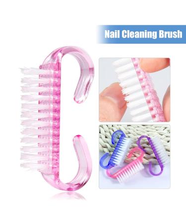 Buy Hanyousheng Nail Brush Set - 5 PCs Hand Washing & Dust Remover Brushes with Handle | Ideal for Beauty & Nail Cleaning (3 Colors) - Buy Online on GoSupps.com