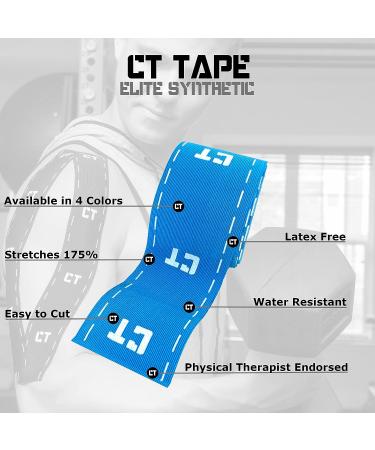 CT Tape Sports & Kinesiology Tape for Sensitive Skin-Best Breathable  Latex Free  Pain Relief Therapeutic Recovery Tape-Athletic Performance Adhesive for Muscles  Knee  Shoulder  Ankle  Back Blue - Buy Online on GoSupps.com
