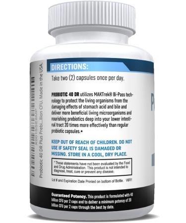 USANUTRA Probiotics for Women and Men 40 Billion CFUs Living Probiotics 20x More Effective wth Maktrek - Buy Online on GoSupps.com