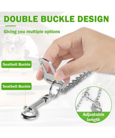 EfuturTime Bite-Proof Dog Leash 65cm | Car Back Seat Belt for Dogs | Durable and Stain-Resistant Dog Snap Hook - Buy Online on GoSupps.com