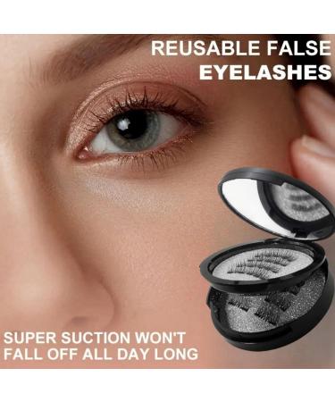 Magnetic Eyelashes Magnetic Eyelashes Natural Look Reusable Magnetic Eyelashes Kit Magnetic Eyelashes without Eyeliner Magnetic Eyelashes with Applicator Magnetic Eyelashes No Glue or Liner Needed - Buy Online on GoSupps.com