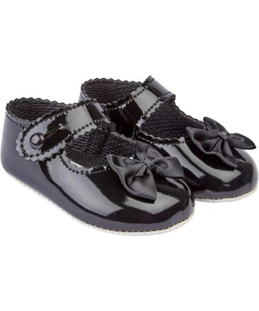 Early Days Baypods Baby Shoes for Girls | Soft Soled Pre Walker Shoes | Made in England | Black Patent | 1 UK Child - Buy Online on GoSupps.com