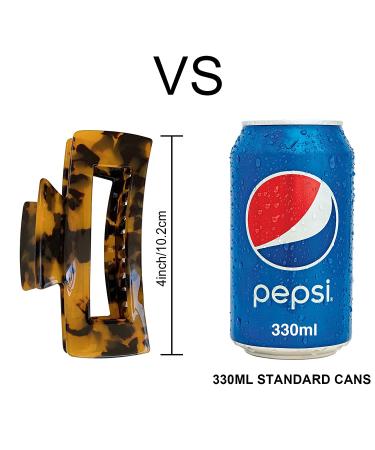 Large Tortoise Hair Claw Clips for Thick Hair - 2 Pack Acrylic Celluloid French Butterfly Jaw Clips for Strong Hold - Ideal for Women and Girls - Buy Online on GoSupps.com